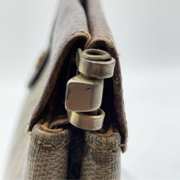 Authentic Gucci GG plus Beige/ Brown Clutch Bag GUC - Picture 8 of 15